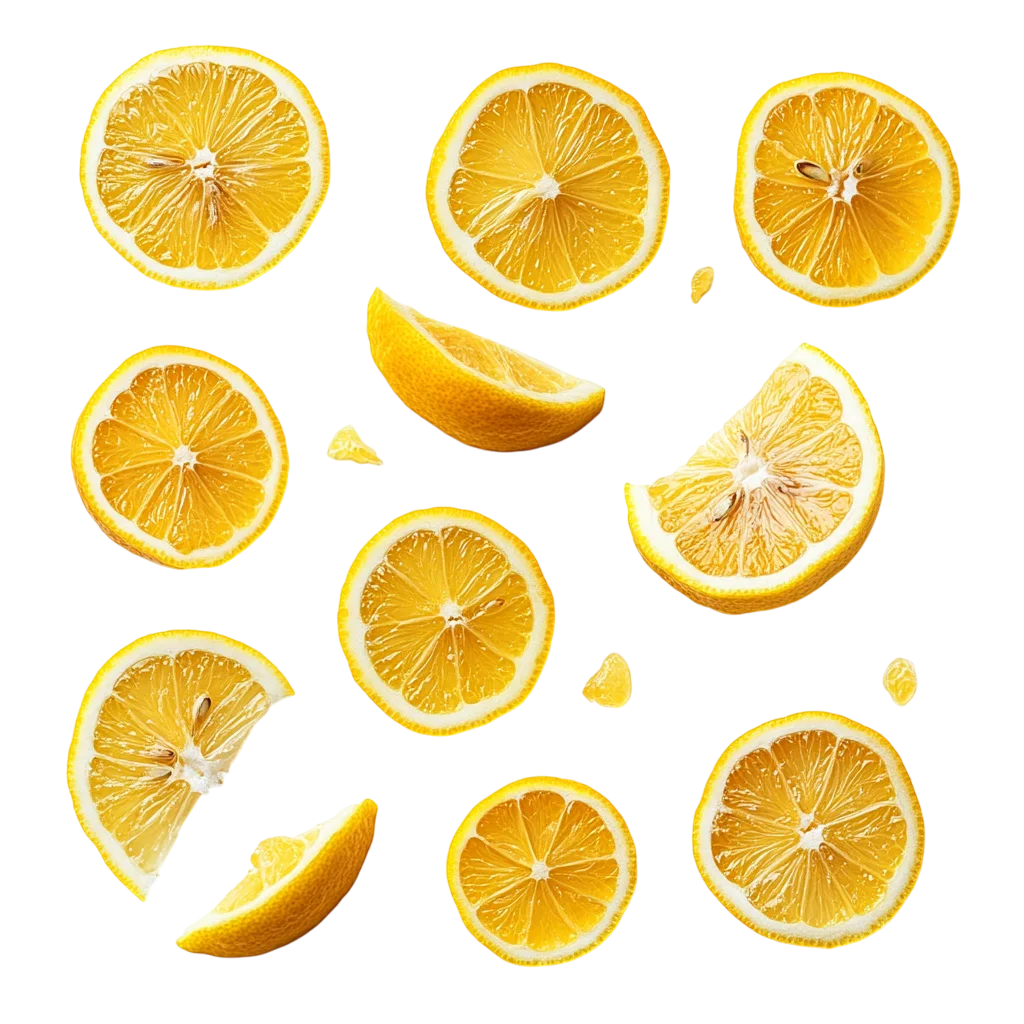 Fresh Orange Slices and Wedges Free PNG