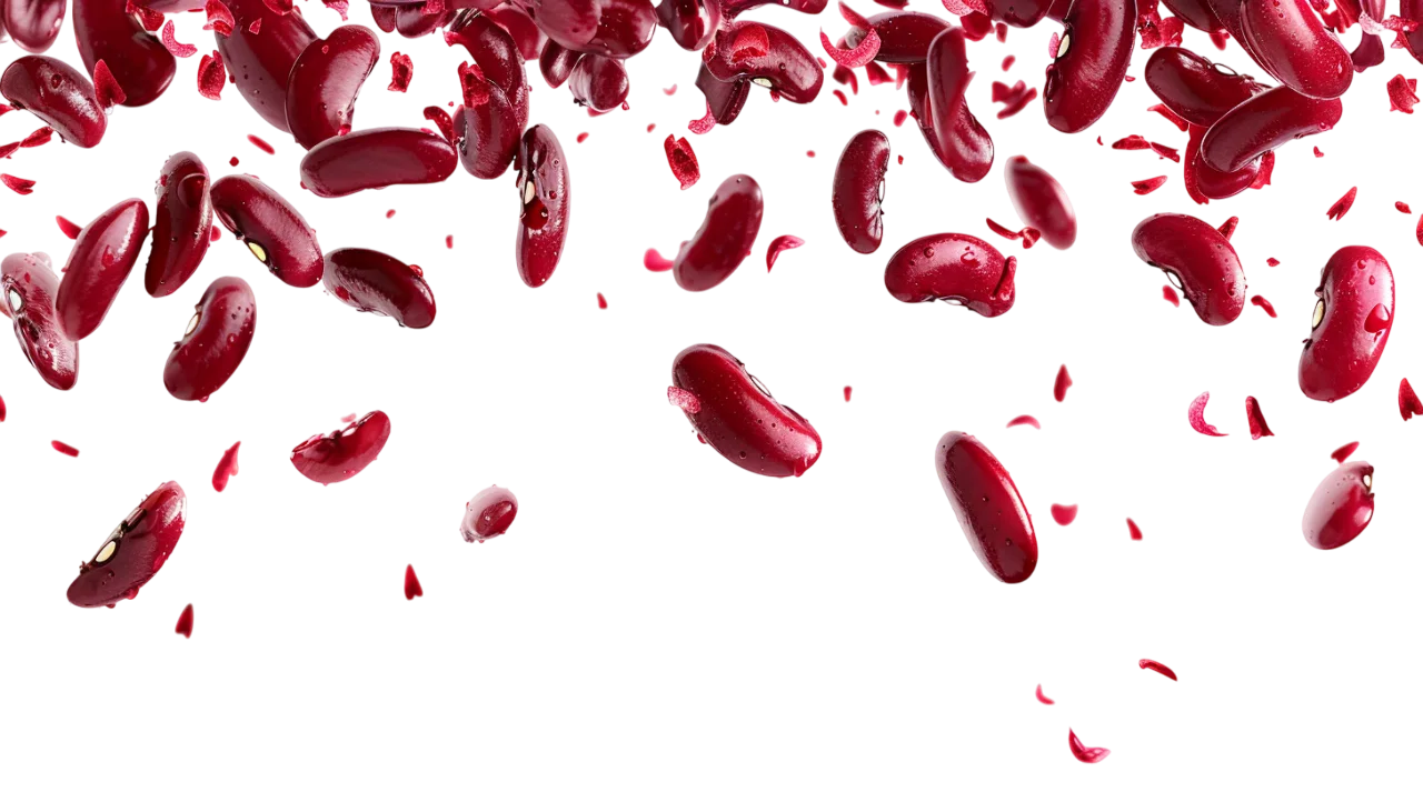 Scattered Red Kidney Beans | Free PNG