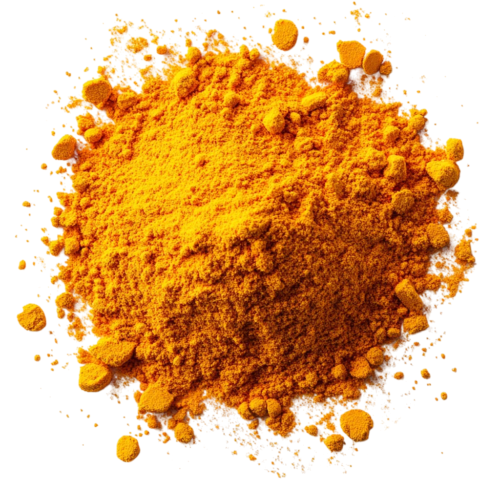 Golden Orange Spice Powder Pile Free PNG