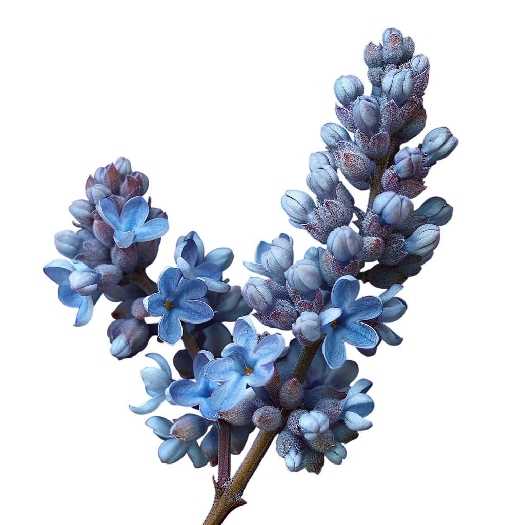 Blue Lilac Flower Cluster Free PNG