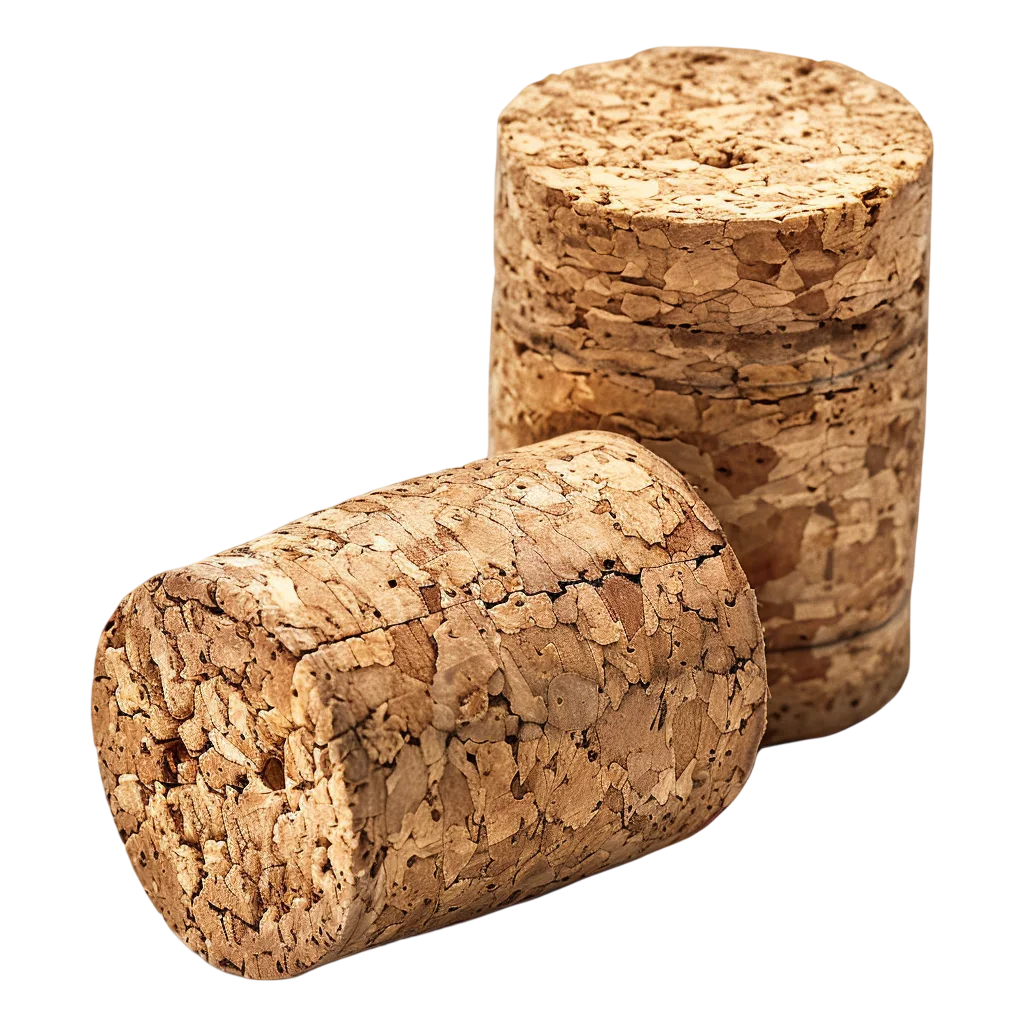 Two Natural Cork Stoppers Free PNG