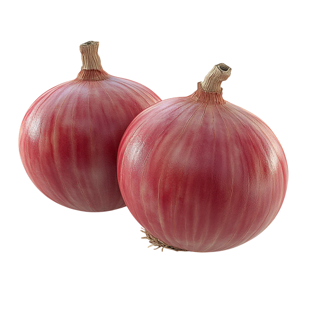 Two Red Onions – Free PNG