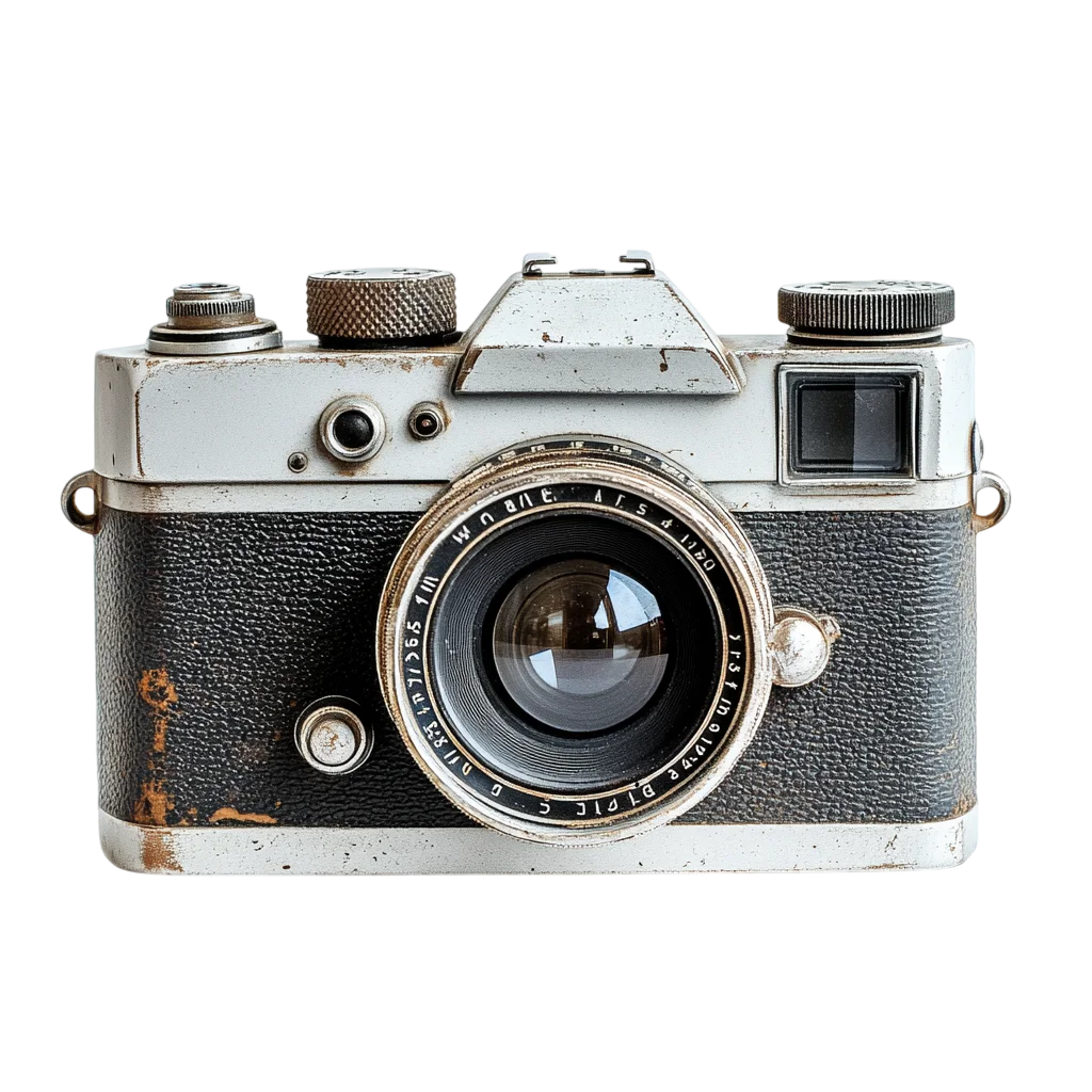 Weathered Vintage Film Camera Free PNG