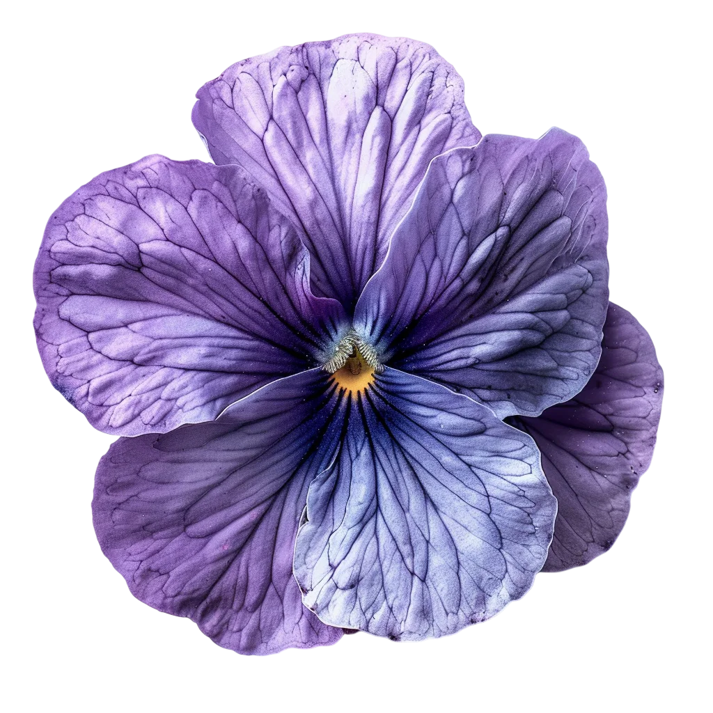 Purple Pansy Flower Close-Up Free PNG