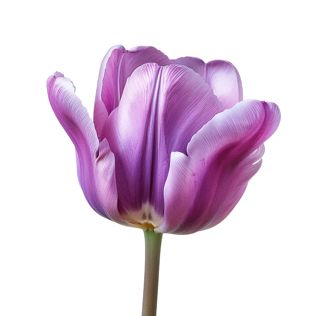 Purple Tulip Flower Cutout Free PNG