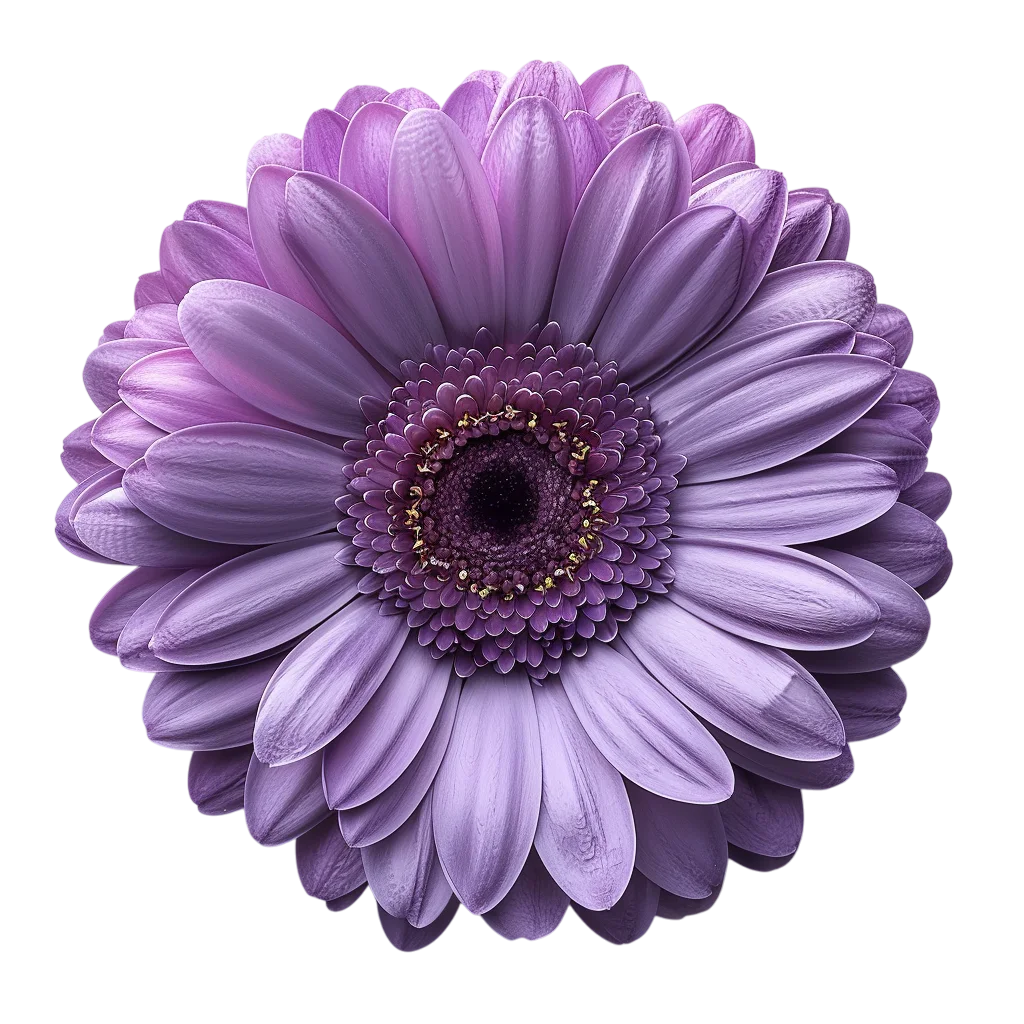 Detailed Purple Gerbera Daisy Free PNG