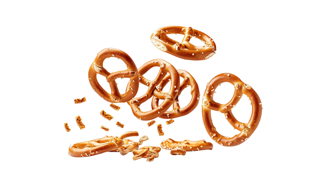 Salted Pretzels and Crumbs Free PNG
