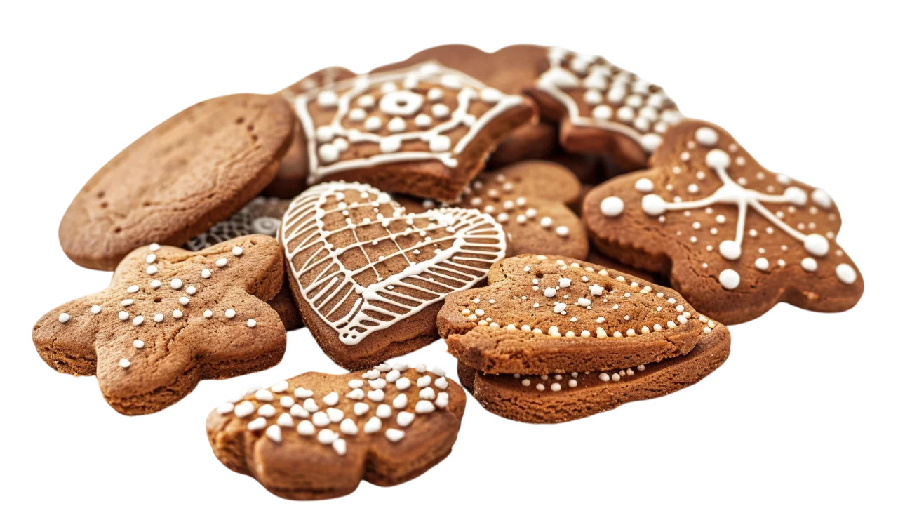 Decorated Gingerbread Cookies Free PNG