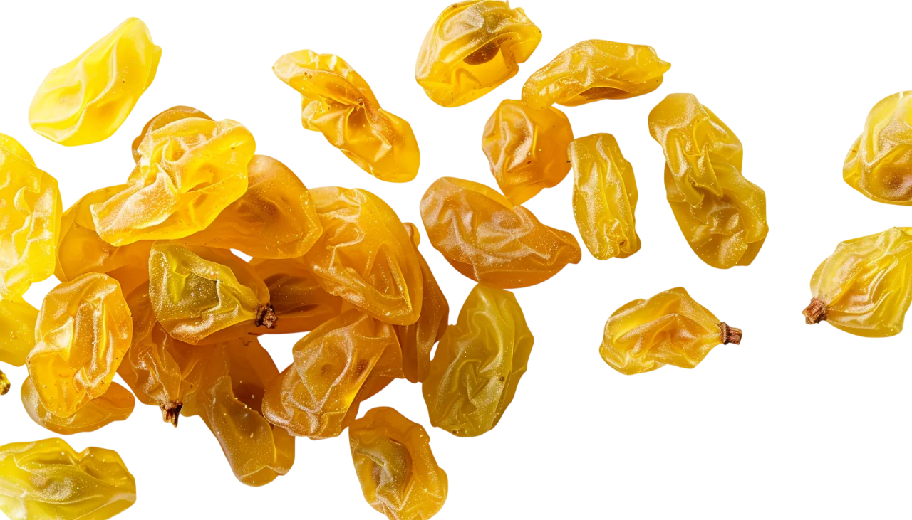 Wrinkled Golden Dried Berries Isolated | Free PNG