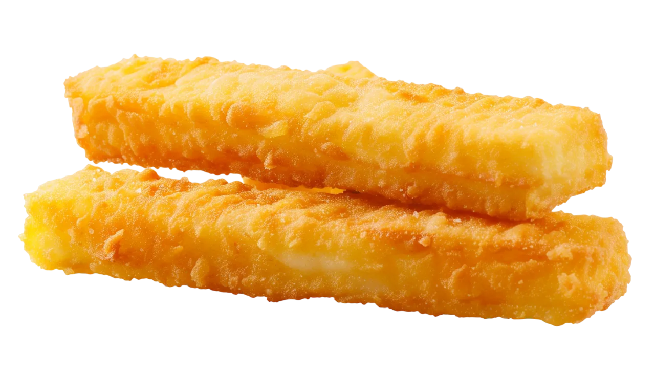 Two Golden Breaded Snack Sticks Free PNG