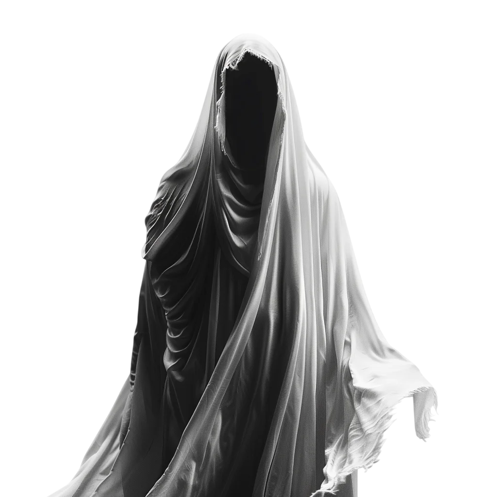 Faceless Draped Figure Free PNG