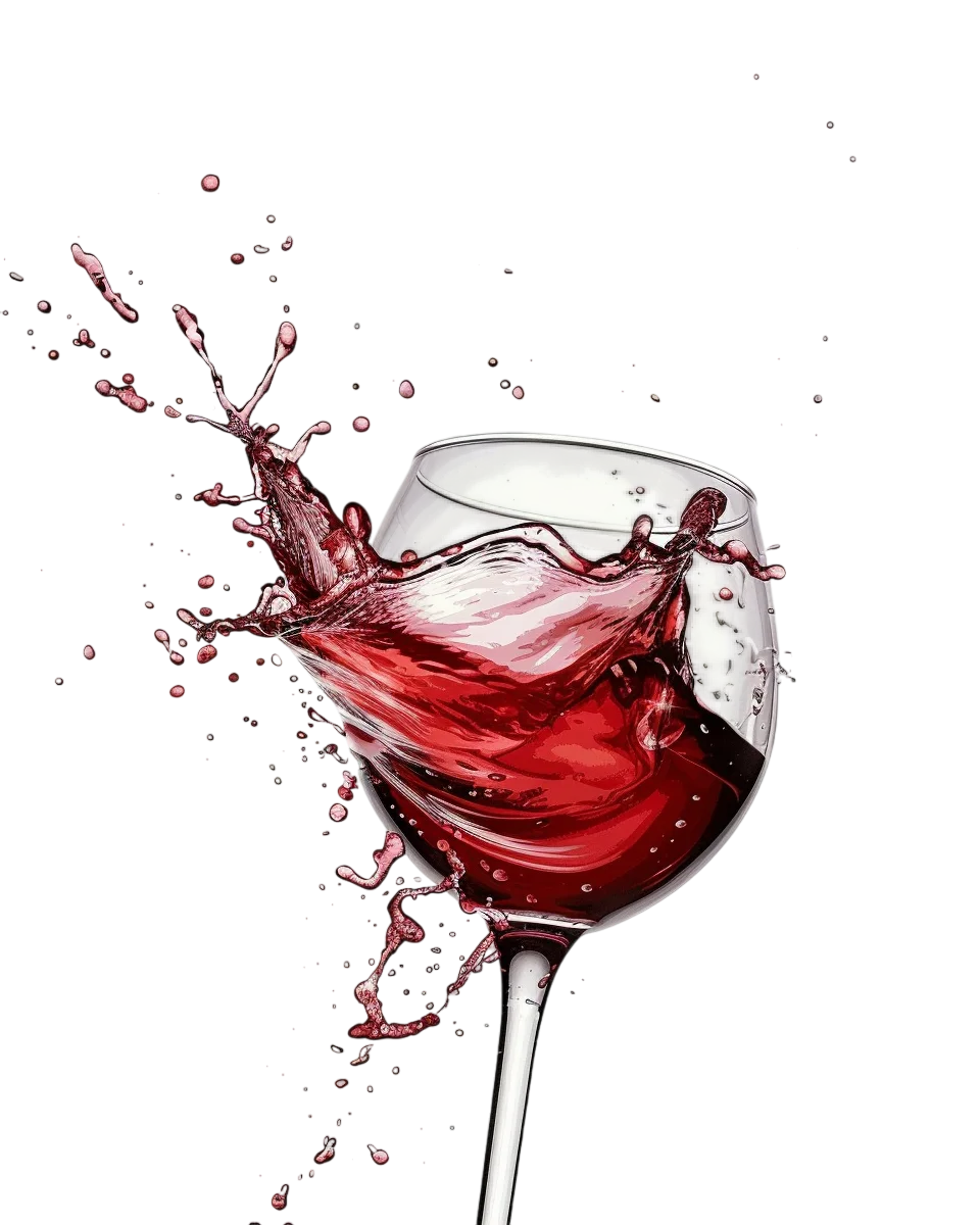Red Wine Splash in a Glass Free PNG