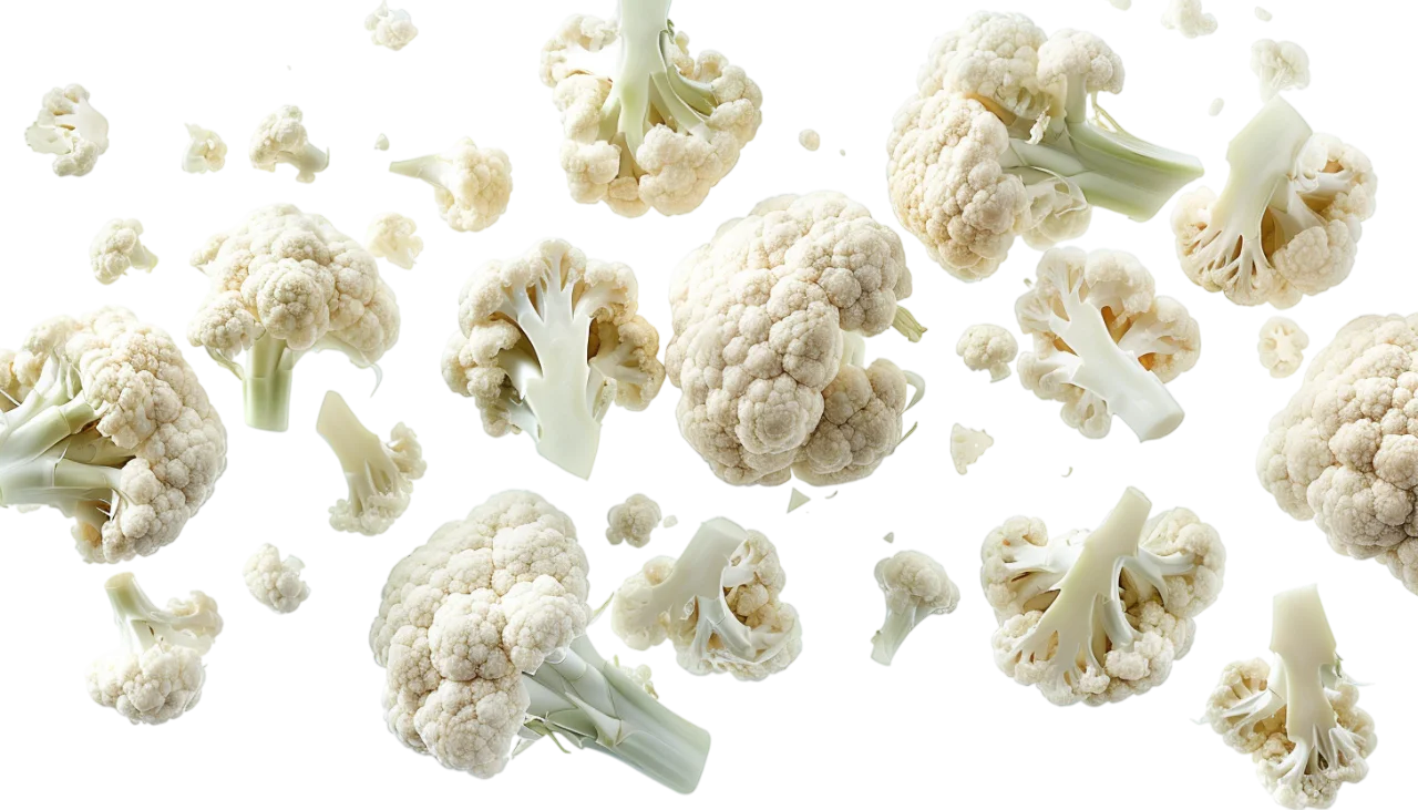 Cauliflower Florets and Pieces Free PNG
