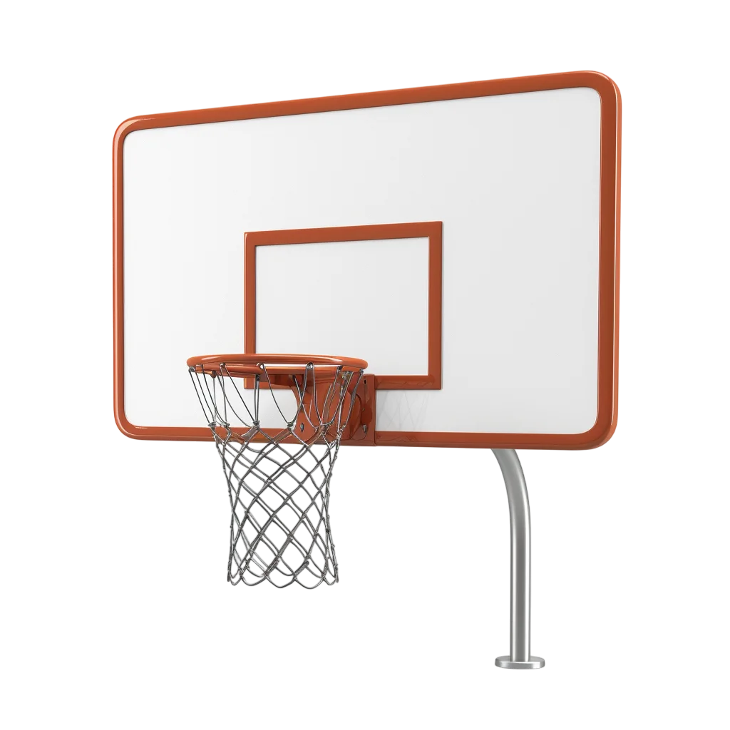 Basketball Hoop and Backboard Free PNG