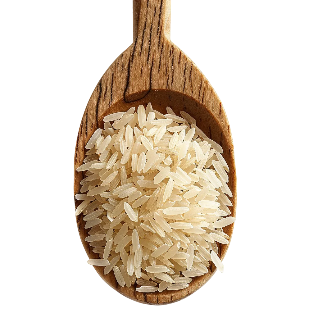 Wooden Spoon of Uncooked Rice Free PNG