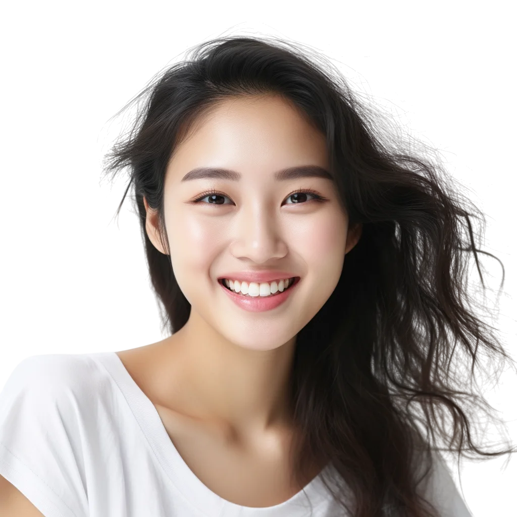 Smiling Woman Portrait Free PNG