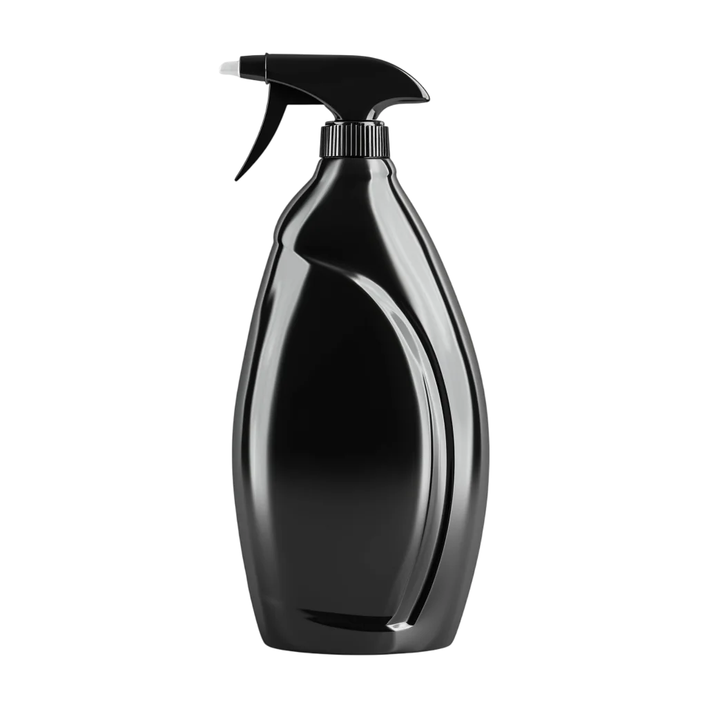 Glossy Black Trigger Spray Bottle Free PNG