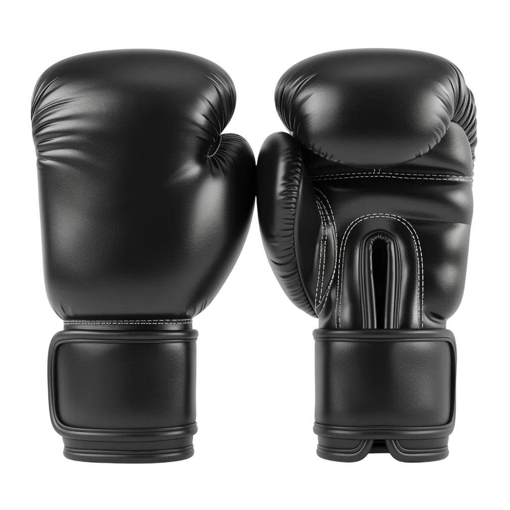 Black Boxing Gloves Pair Free PNG