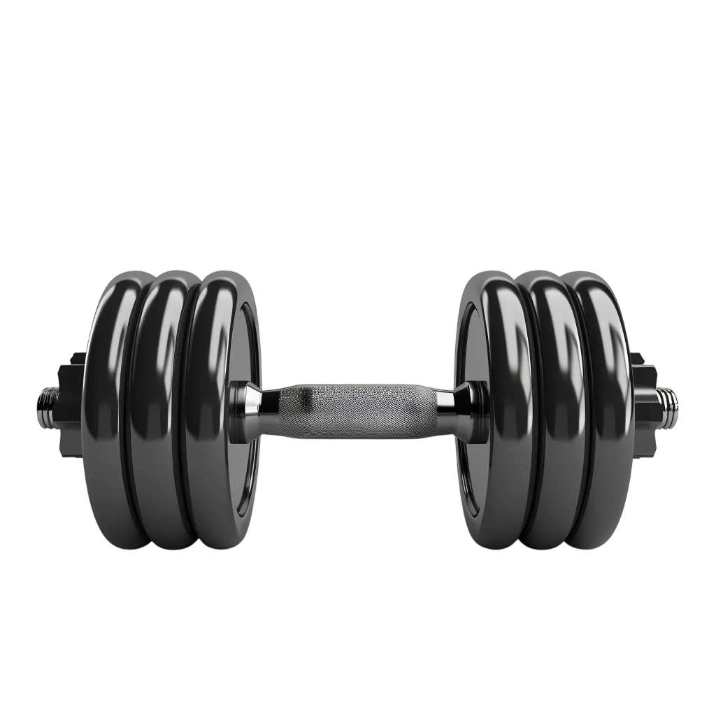 Black Adjustable Dumbbell Free PNG