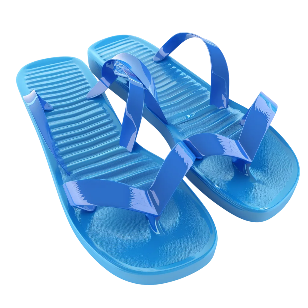 Blue Flip-Flop Sandals Pair Free PNG