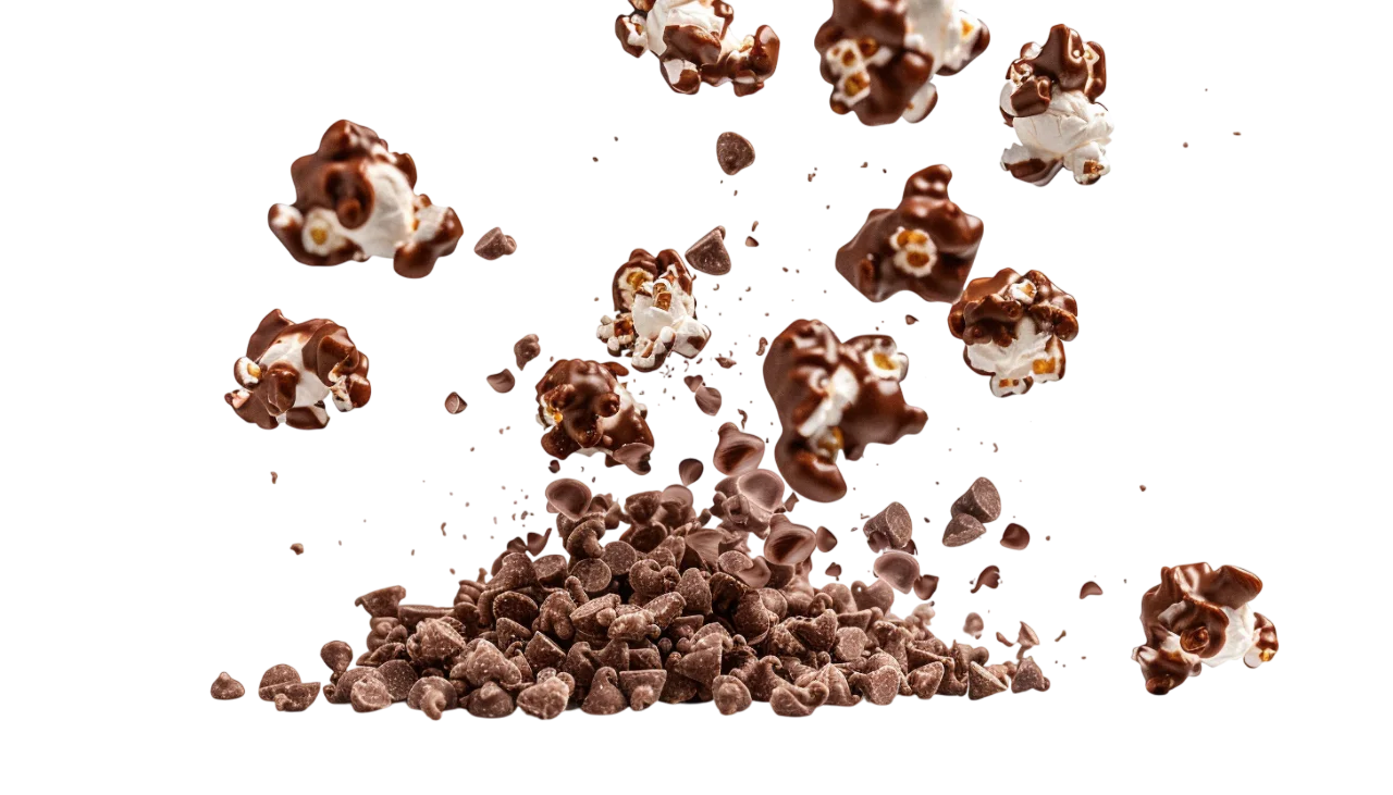 Chocolate-Covered Popcorn and Chips Free PNG
