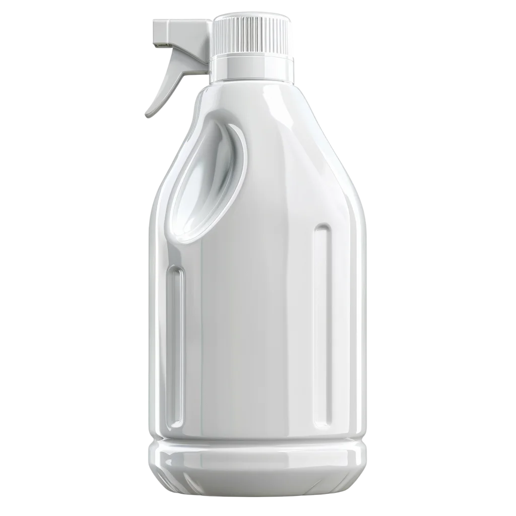 White Trigger Spray Bottle Isolated on Transparent Background Free PNG
