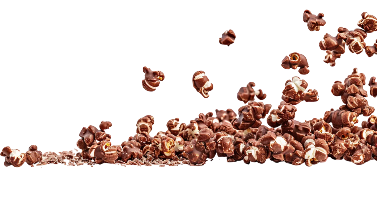 Scattering Chocolate Pieces Free PNG