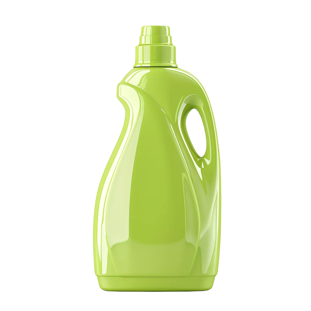 Lime Green Cleaning Bottle with Handle Free PNG