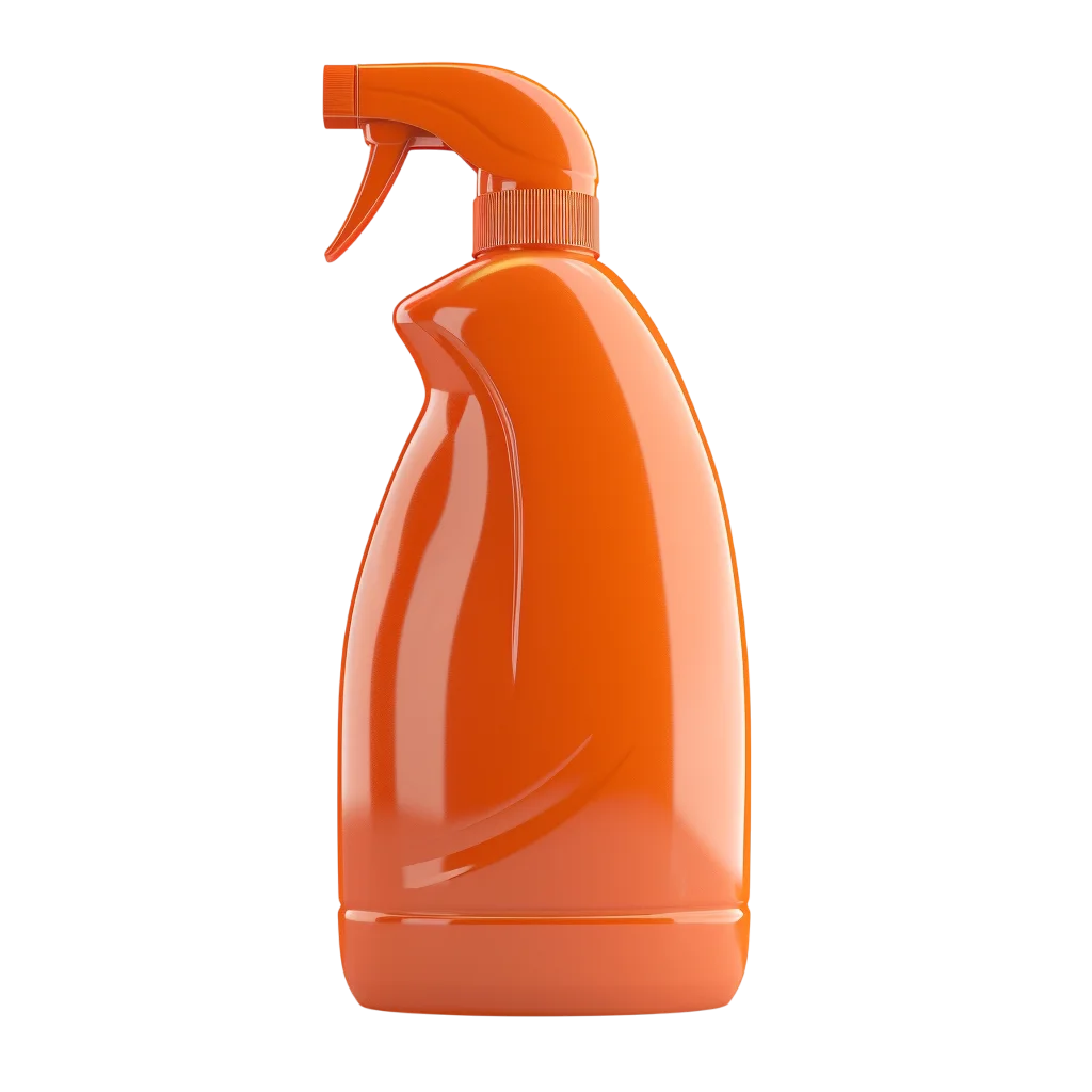 Glossy Orange Trigger Spray Bottle | Free PNG