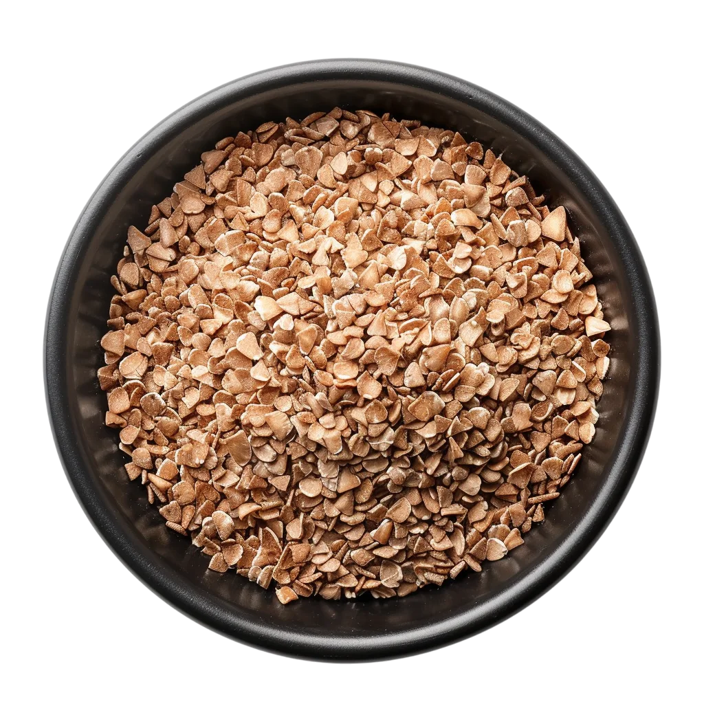 Bowl of Chopped Cacao Nibs on Black | Free PNG