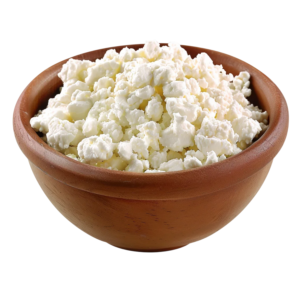 Bowl of Cottage Cheese Curds – Free PNG