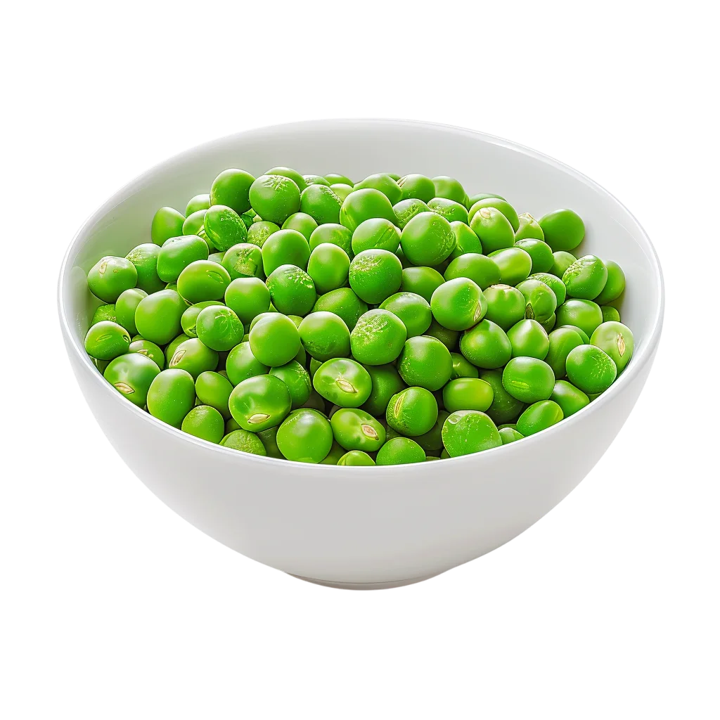 Bowl of Fresh Green Peas Free PNG