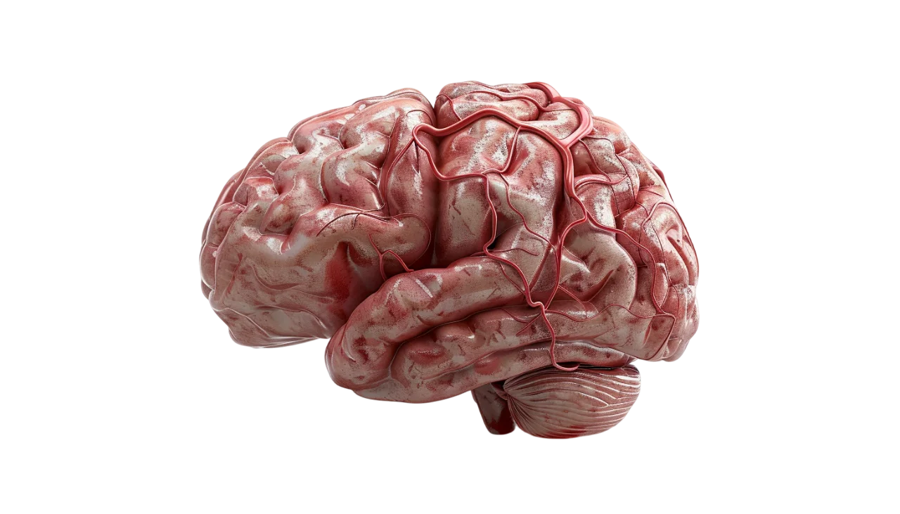 Human Brain Anatomy in Side View - Free PNG