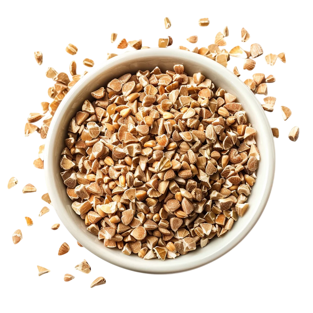 White Bowl of Buckwheat Groats Free PNG