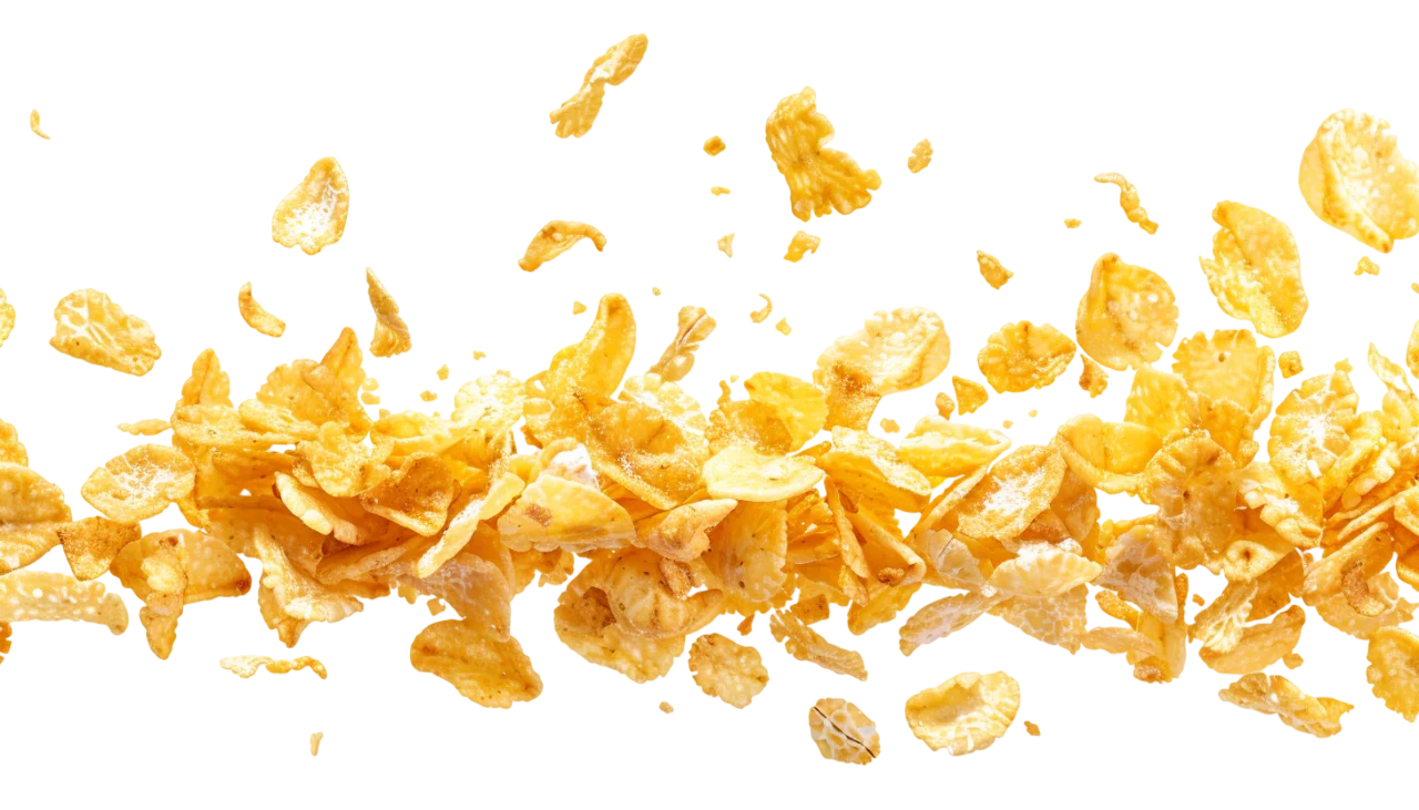 Crispy Golden Snack Chips in Motion Free PNG