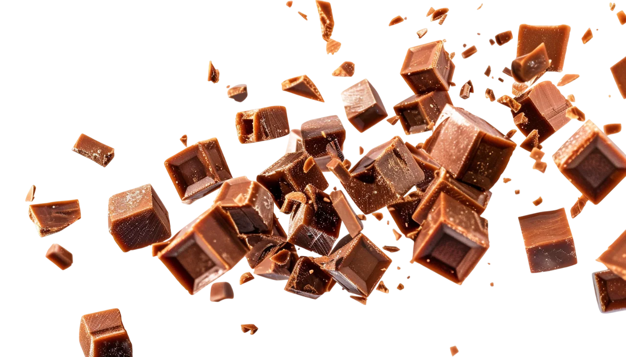 Floating Chocolate Chunks and Crumbs | Free PNG