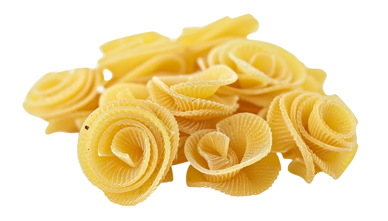 Assorted Golden Dried Pasta Cutout Free PNG