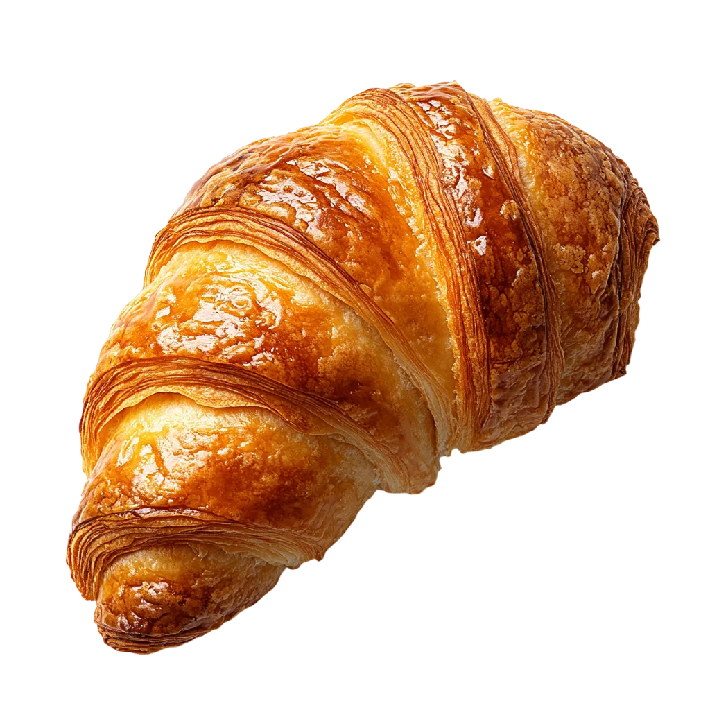 Fresh Golden Baked Croissant Pastry PNG
