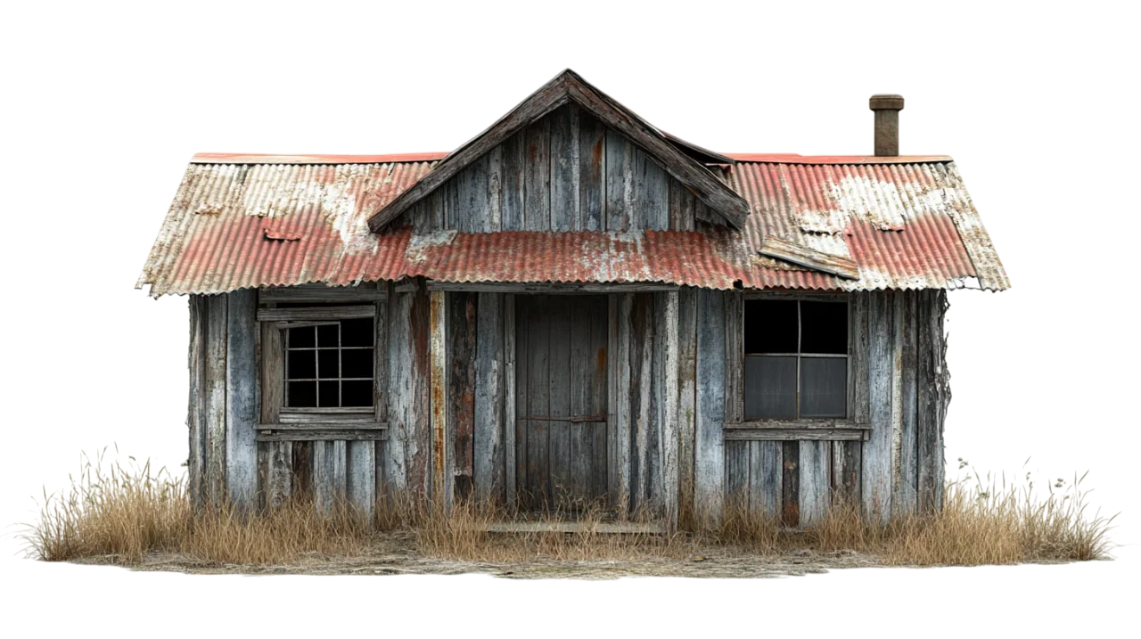 Old Wooden Barn Building Farm Asset PNG