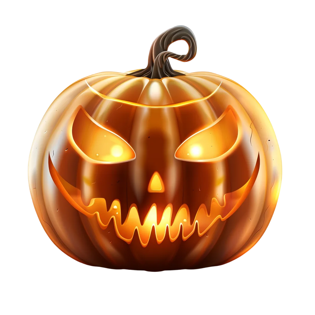 Glow Halloween Pumpkin Jack O Lantern PNG