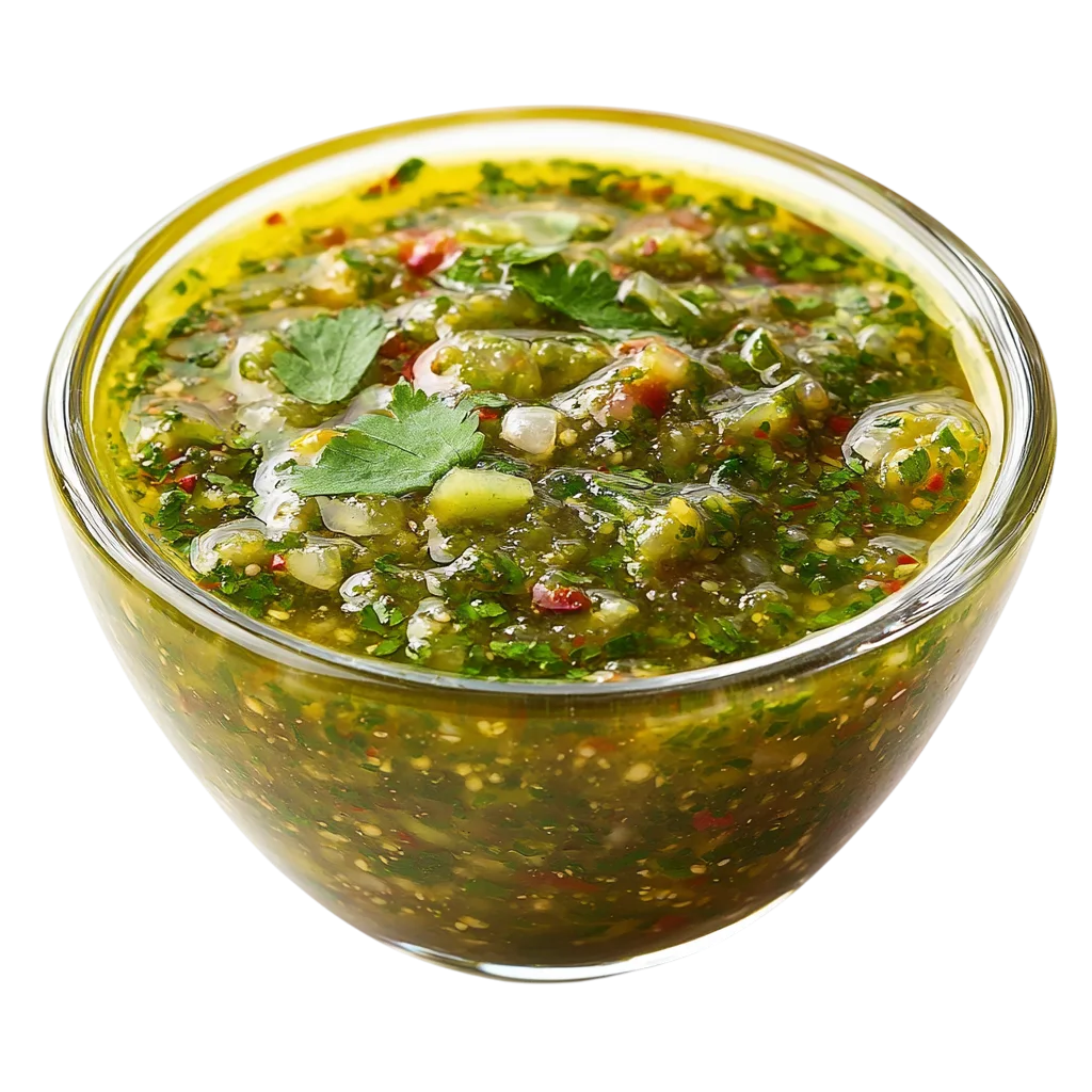 Fresh Green Chutney Herb Sauce Bowl PNG