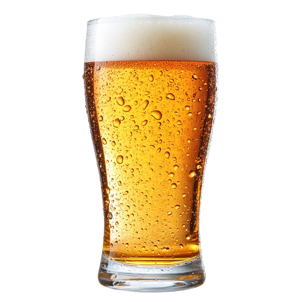 Glass Of Cold Light Beer Foam PNG