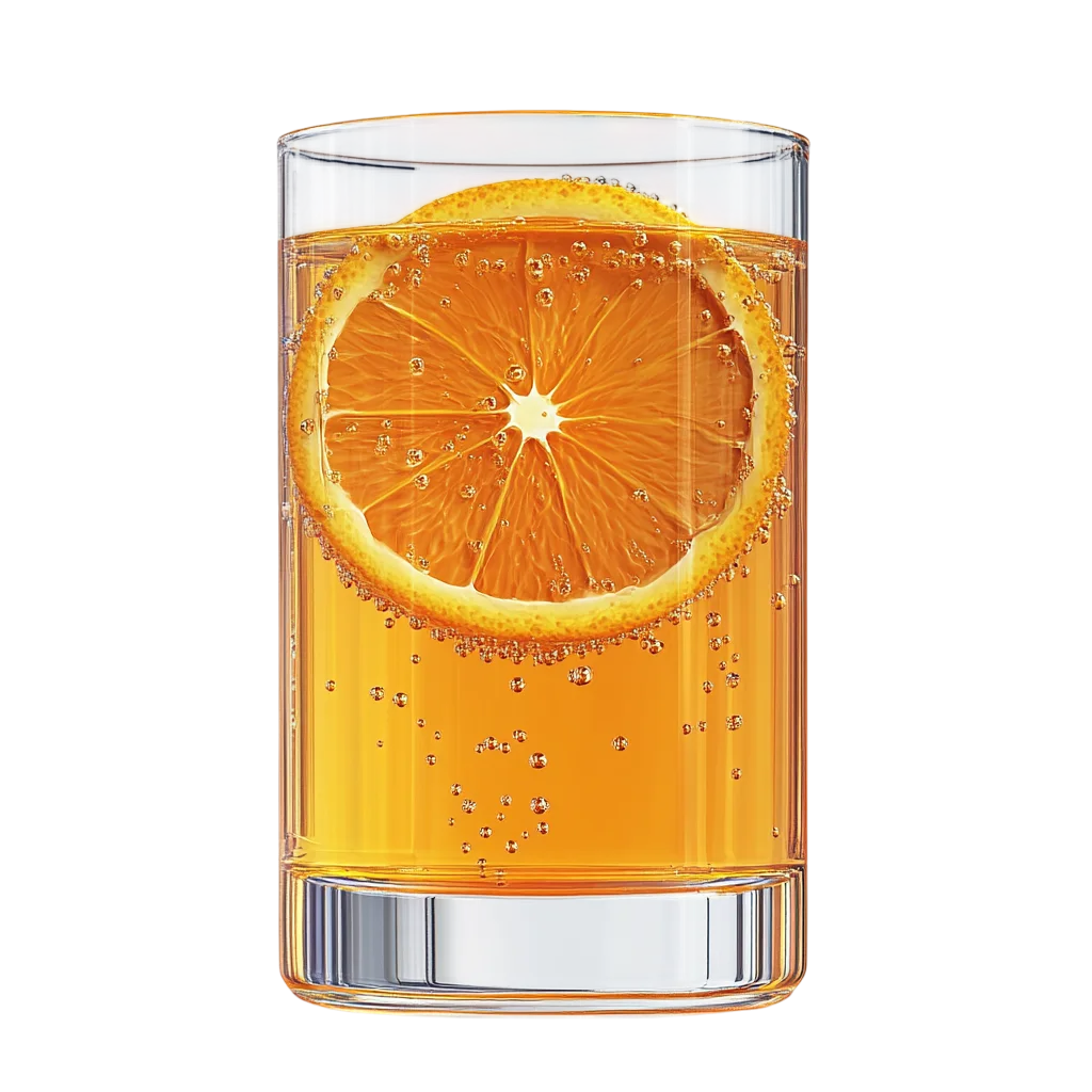 Tall Glass Of Fresh Orange Juice PNG