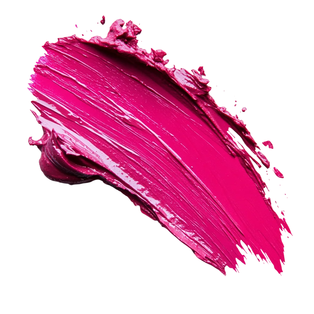 Vibrant Pink Lipstick Smear Texture PNG