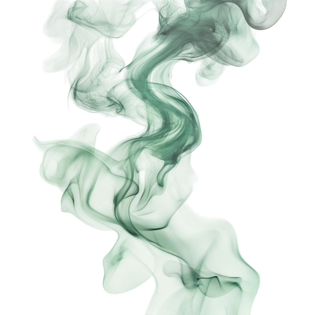 Ethereal Light Green Smoke Effect Free PNG