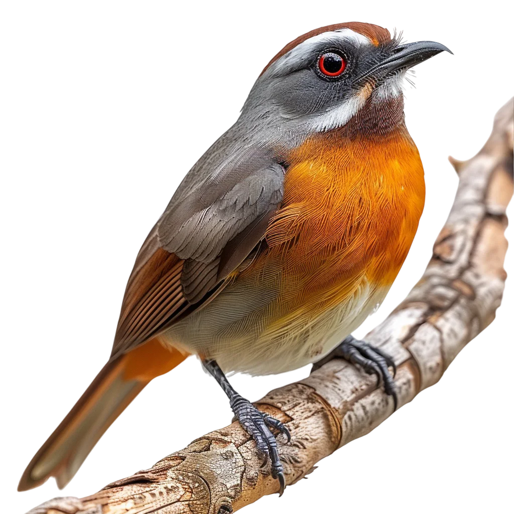 Colorful Small Bird Perched On Branch PNG