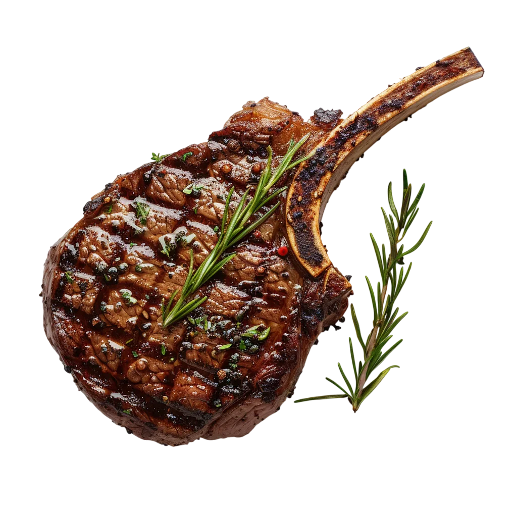 Grilled Meat Chop With Herbs Free PNG