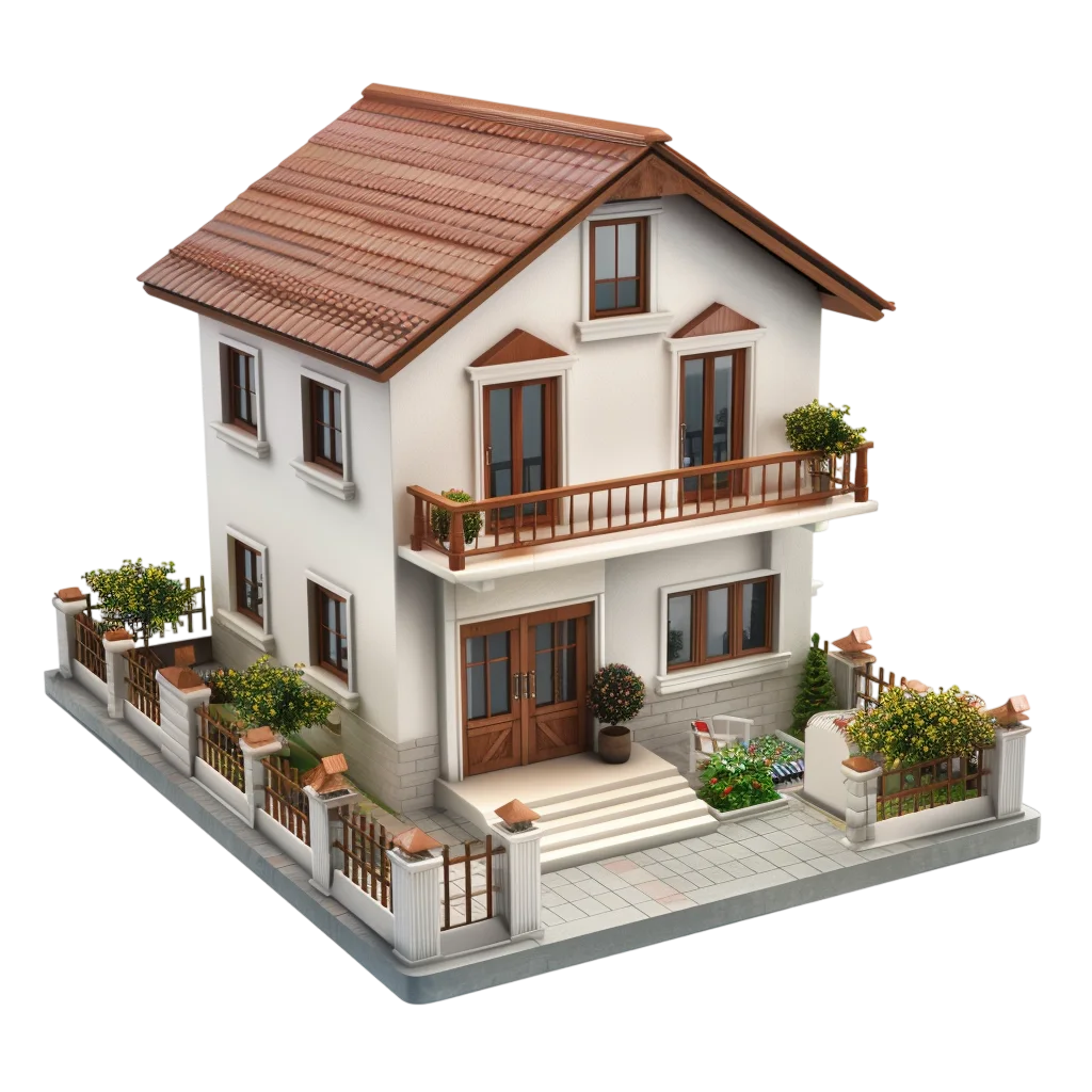 Modern House Model Architecture Free PNG