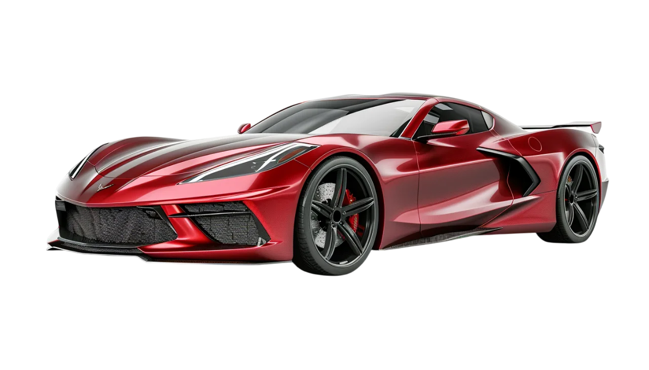 Red Sports Car Profile Free PNG