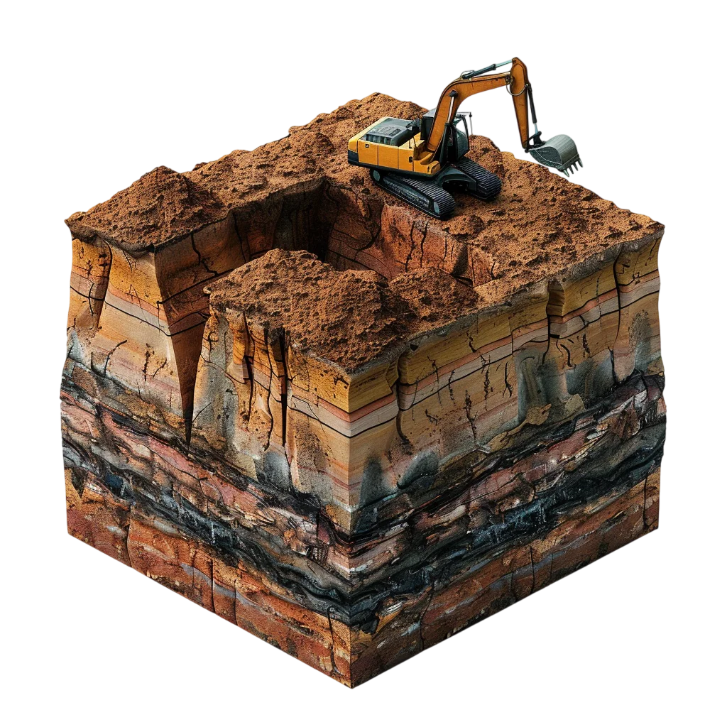 Mining Quarry Earth Block Free PNG